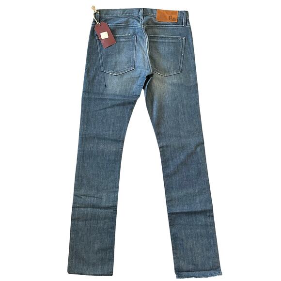 Raven Denim Vic Slim Straight Denim Jeans in Alloy Size 29 x 34 NWT $199 - Picture 5 of 10